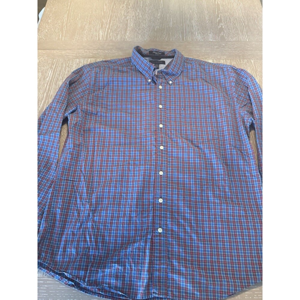 Tommy Hilfiger Men's Long Sleeve Plaid Shirt